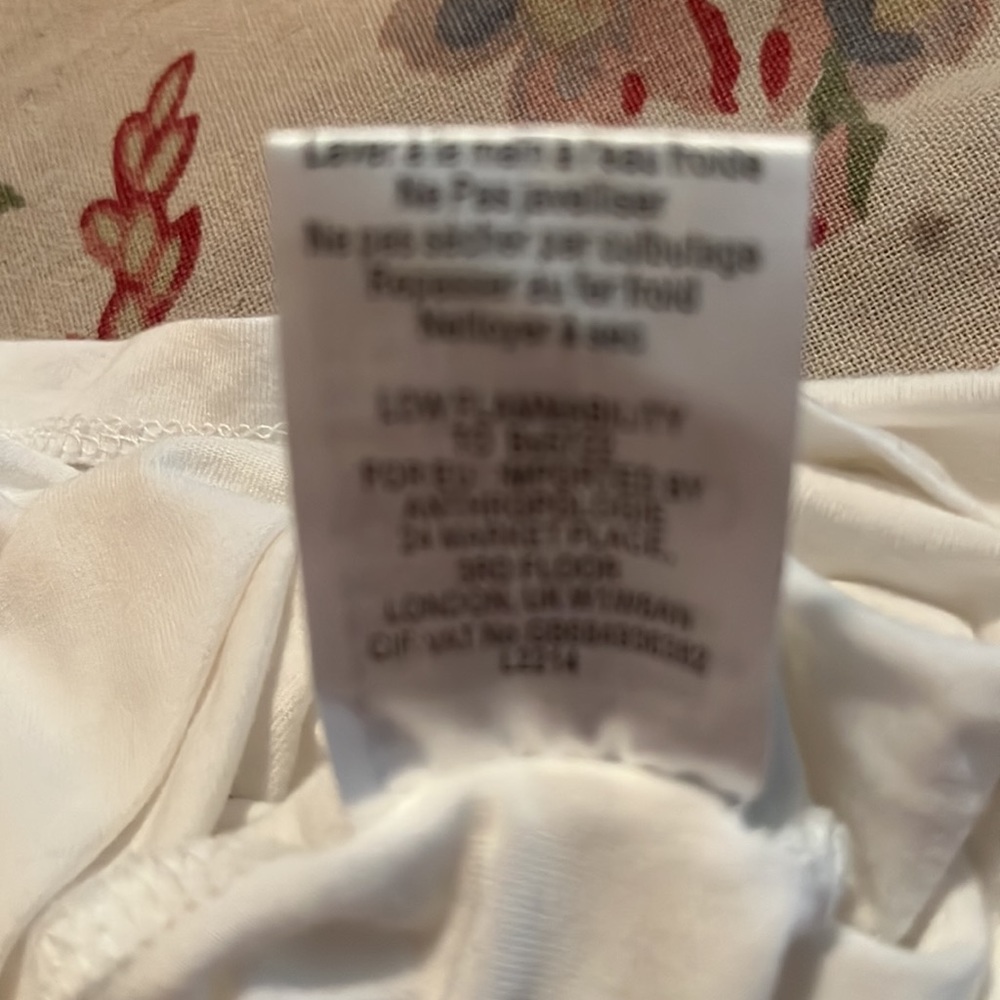 ANTHROPOLOGIE Lea & Viola Size 3X White Poet Blouse Tunic PussyBow Stretch $120 - Picture 14 of 16
